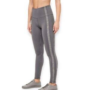 LULULEMON Power Lines Pant *28" Titanium / Dark Chrome SZ 6